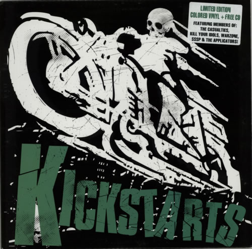 Kickstarts 4x12 - Green vinyl + CD 12" vinyl single (12 inch record / Maxi-single) US KYY12XG606964