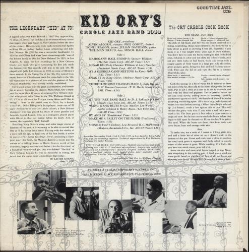 Kid Ory The Legendary 'Kid' vinyl LP album (LP record) UK KB5LPTH876365