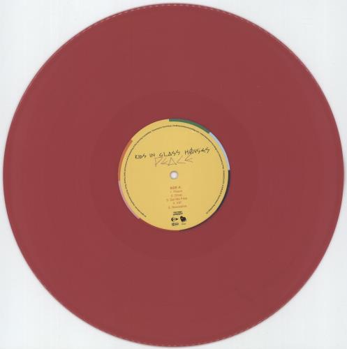 Kids In Glass Houses Peace - Pink Vinyl - Autographed vinyl LP album (LP record) UK KCSLPPE879170