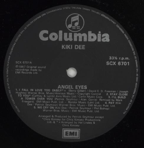 Kiki Dee Angel Eyes vinyl LP album (LP record) UK KDELPAN251285