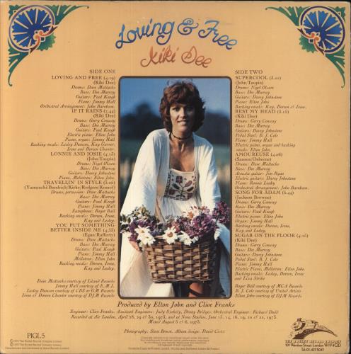 Kiki Dee Loving & Free vinyl LP album (LP record) UK KDELPLO264522