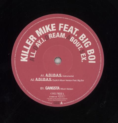 Killer Mike A.D.I.D.A.S. 12" vinyl single (12 inch record / Maxi-single) UK K/M12AD853457