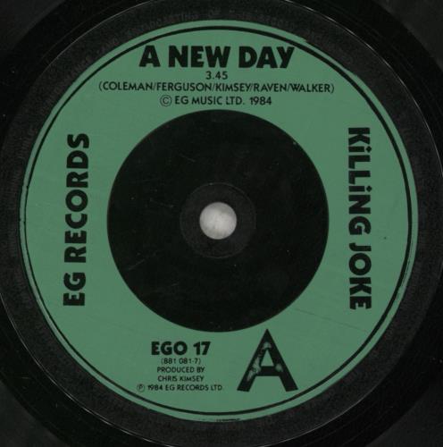 Killing Joke A New Day 7" vinyl single (7 inch record / 45) UK KIL07AN164989