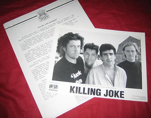 Killing Joke Extremities, Dirt & Various Repressed Emotions media press pack US KILPPEX366428