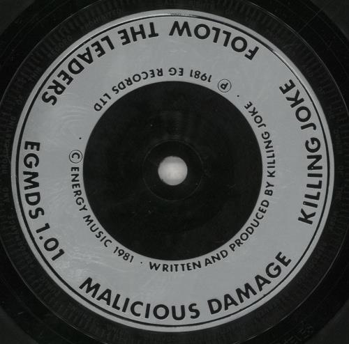 Killing Joke Follow The Leaders 7" vinyl single (7 inch record / 45) UK KIL07FO183641