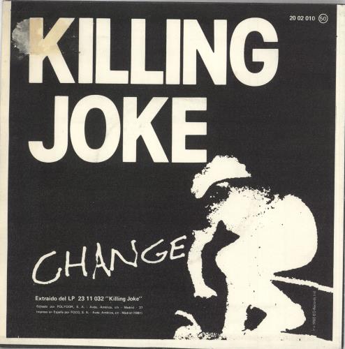 Killing Joke Requiem 7" vinyl single (7 inch record / 45) Spanish KIL07RE727419