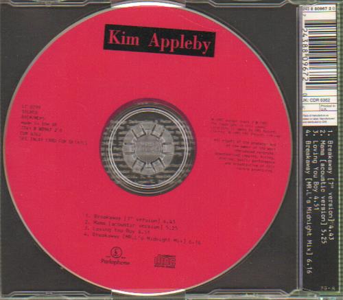Kim Appleby Breakaway CD single (CD5 / 5") UK APPC5BR60821