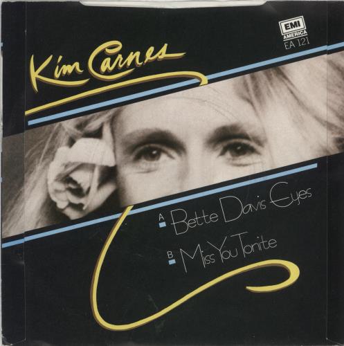 Kim Carnes Bette Davis Eyes - Solid 7" vinyl single (7 inch record / 45) UK CNS07BE171936