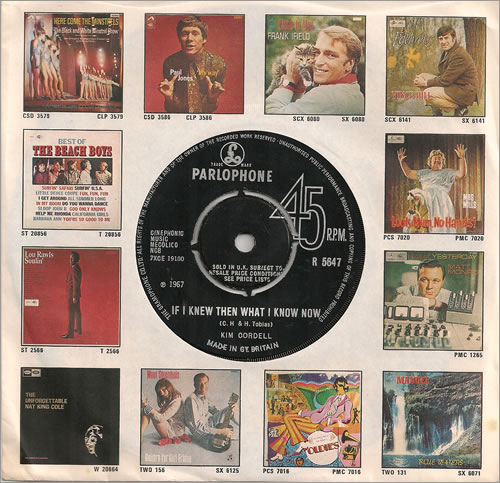 Kim Cordell If I Knew Then What I Know Now 7" vinyl single (7 inch record / 45) UK KMQ07IF486984