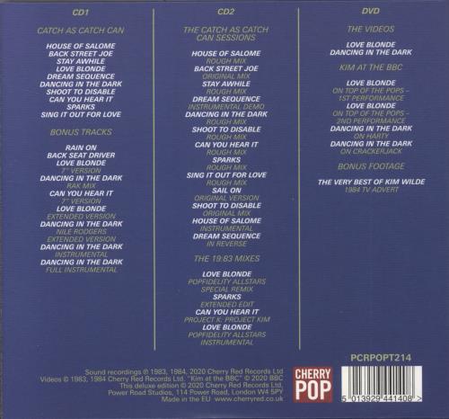 Kim Wilde Catch As Catch Can 3-disc CD/DVD Set UK WIL3DCA847822