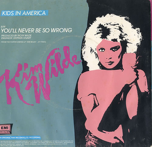 Kim Wilde Kids In America - Picture sleeve 7" vinyl single (7 inch record / 45) US WIL07KI46637