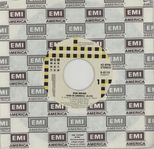 Kim Wilde Kids In America 7" vinyl single (7 inch record / 45) US WIL07KI601533