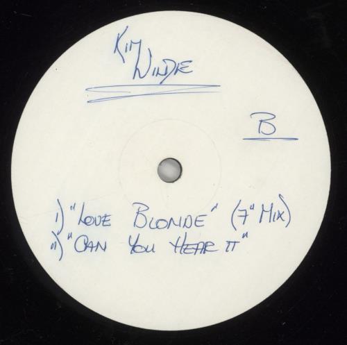 Kim Wilde Love Blonde - Test Pressing 12" vinyl single (12 inch record / Maxi-single) UK WIL12LO190340
