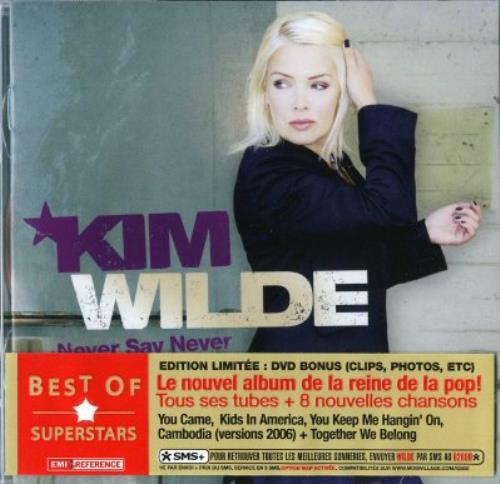 Kim Wilde Never Say Never 2-disc CD/DVD set French WIL2DNE375353