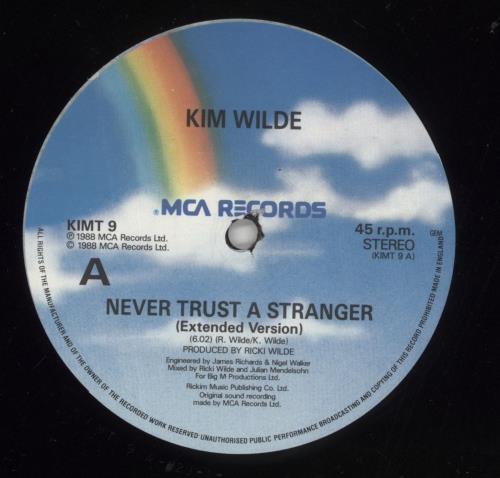 Kim Wilde Never Trust A Stranger 12" vinyl single (12 inch record / Maxi-single) UK WIL12NE44110