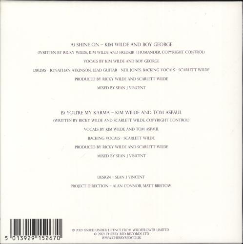 Kim Wilde Shine On - Blue Vinyl 7" vinyl single (7 inch record / 45) UK WIL07SH881119