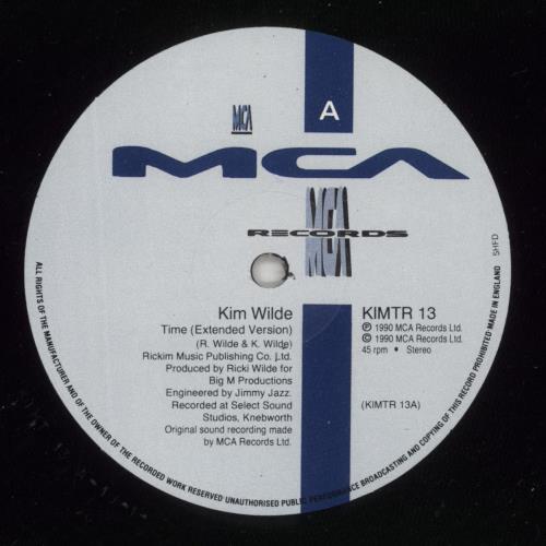 Kim Wilde Time 12" vinyl single (12 inch record / Maxi-single) UK WIL12TI21657