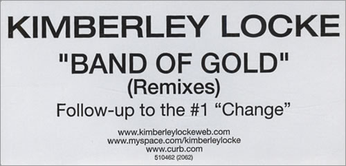 Kimberley Locke Band Of Gold - Remixes CD single (CD5 / 5") US KIBC5BA433875