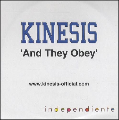 Kinesis And They Obey - 1 track CD-R acetate UK KNECRAN252010