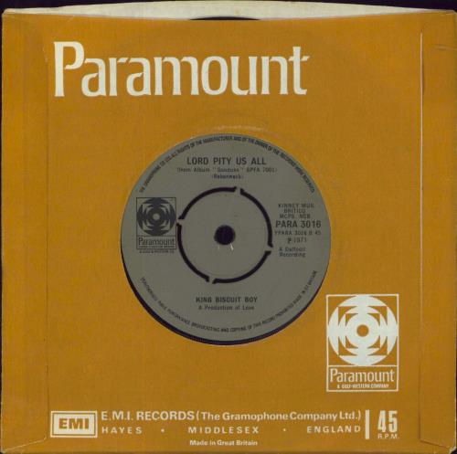 King Biscuit Boy Ranky Tanky - Factory Sample 7" vinyl single (7 inch record / 45) UK OJ307RA802073