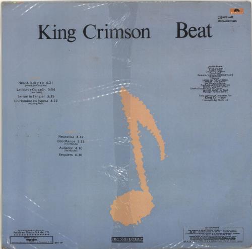 King Crimson Beat vinyl LP album (LP record) Mexican KNCLPBE236000