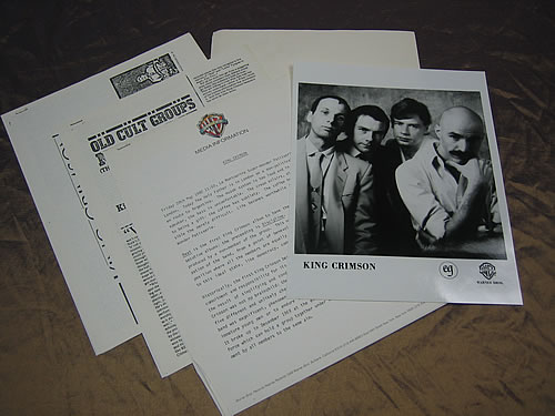 King Crimson Beat media press pack US KNCPPBE347608
