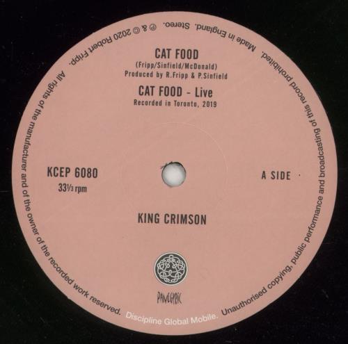 King Crimson Cat Food EP 10" vinyl single (10 inch record) UK KNC10CA866957