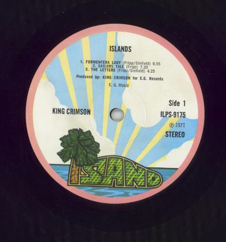 King Crimson Islands - 1st - VG vinyl LP album (LP record) UK KNCLPIS859581