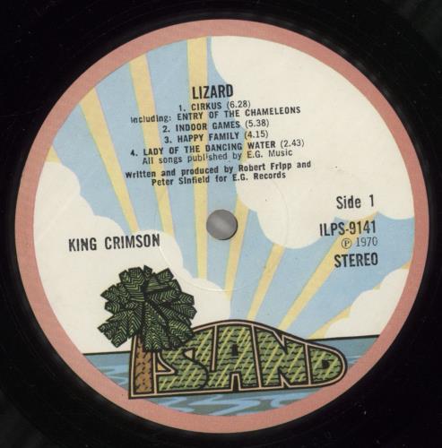 King Crimson Lizard - glossy p/s vinyl LP album (LP record) UK KNCLPLI599022