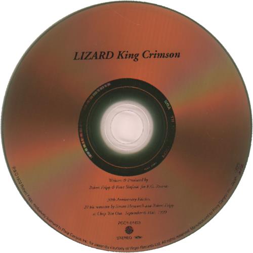 King Crimson Lizard CD album (CDLP) Japanese KNCCDLI280270