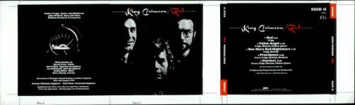 King Crimson Red artwork UK KNCARRE513593