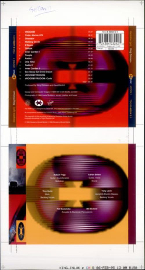 King Crimson Thrak artwork UK KNCARTH513793
