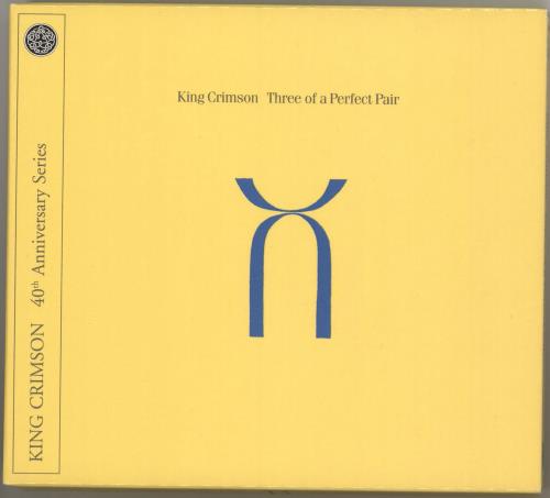 King Crimson Three Of A Perfect Pair - 40th Anniversary 2-disc CD/DVD set UK KNC2DTH719754