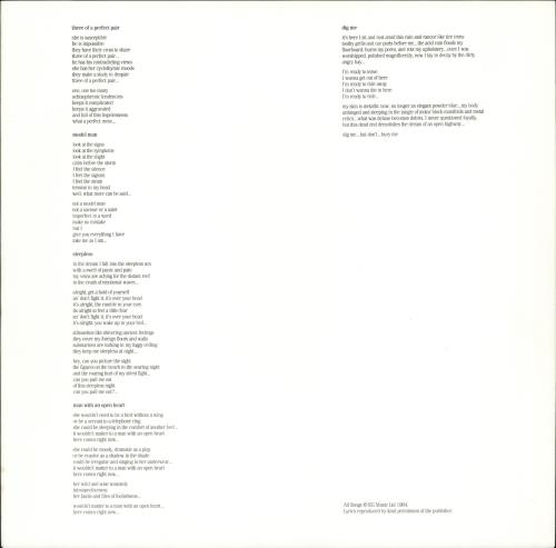 King Crimson Three Of A Perfect Pair - EX vinyl LP album (LP record) UK KNCLPTH595526