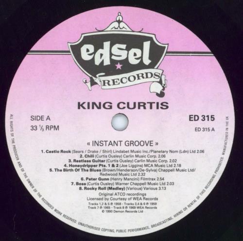 King Curtis Instant Groove vinyl LP album (LP record) UK K.CLPIN647659