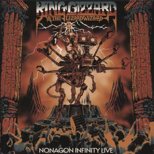 King Gizzard And The Lizard Wizard Nonagon Infinity Live - Tyumi Steel Holographic vinyl LP album (LP record) US KZSLPNO881892