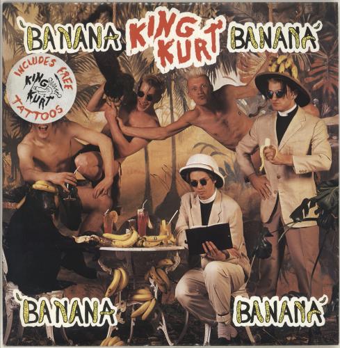 King Kurt Banana Banana + Tattoos 12" vinyl single (12 inch record / Maxi-single) UK K-K12BA718264