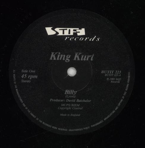 King Kurt Billy 12" vinyl single (12 inch record / Maxi-single) UK K-K12BI159908
