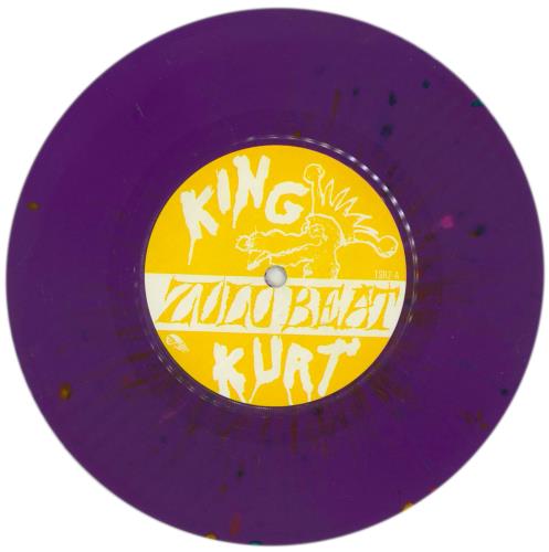 King Kurt Zulu Beat - Purple Splatter Vinyl 7" vinyl single (7 inch record / 45) UK K-K07ZU867720