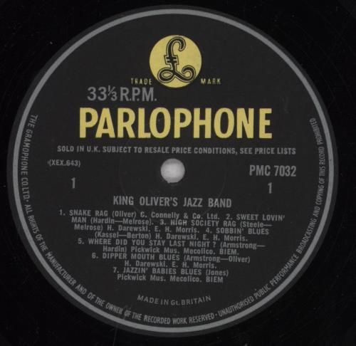 King Oliver Complete 1923 Okehs In Chronological Order vinyl LP album (LP record) UK KIVLPCO838210