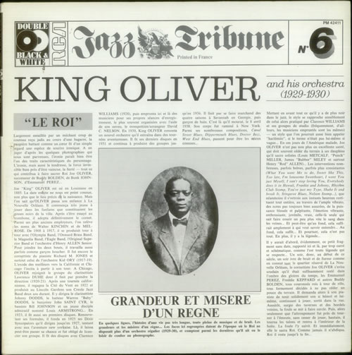 King Oliver King Oliver And His Orchestra 1929-1930 2-LP vinyl record set (Double LP Album) French KIV2LKI548079