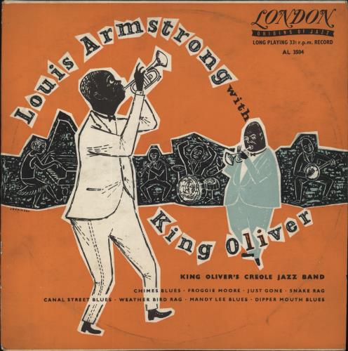 King Oliver Louis Armstrong With King Oliver 10" vinyl single (10 inch record) UK KIV10LO840401