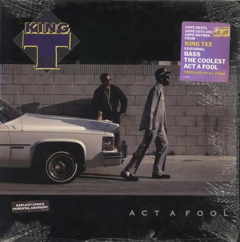 King Tee Act A Fool + Shrink vinyl LP album (LP record) US 1RZLPAC747434
