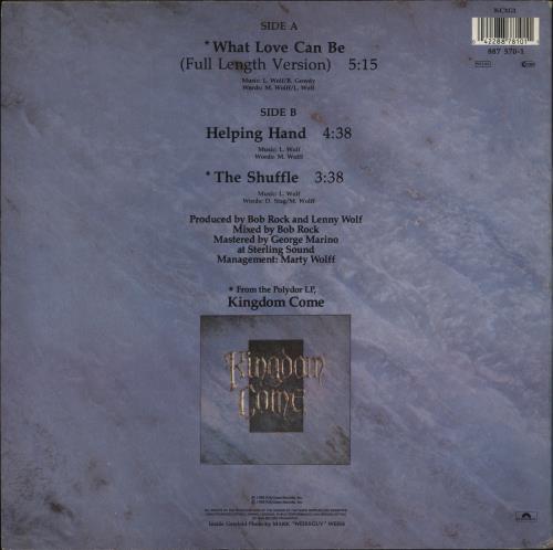 Kingdom Come (80s) What Love Can Be 12" vinyl single (12 inch record / Maxi-single) UK KCO12WH276401