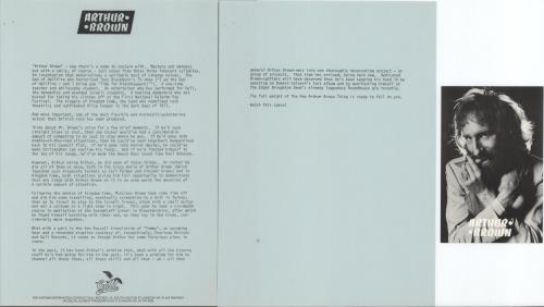 Kingdom Come (Arthur Brown) Galactic Zoo Dossier + Poster, PR & Postcard vinyl LP album (LP record) UK KGCLPGA872069