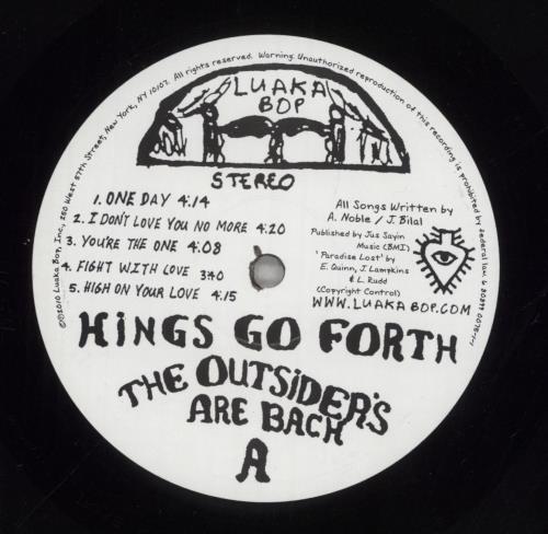 Kings Go Forth The Outsiders Are Back vinyl LP album (LP record) US 8WPLPTH854927
