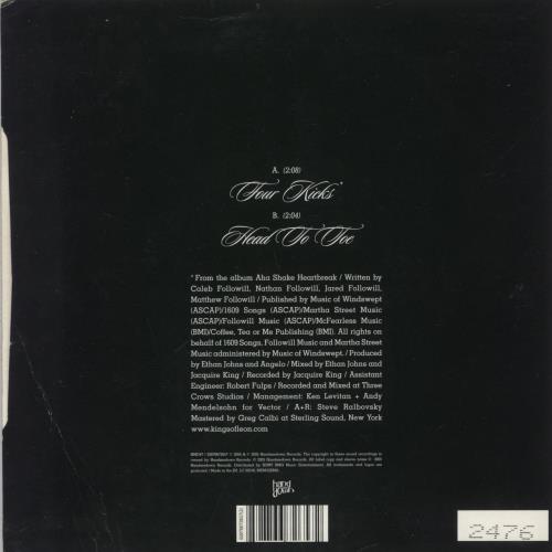 Kings Of Leon Four Kicks 7" vinyl single (7 inch record / 45) UK KOL07FO311401