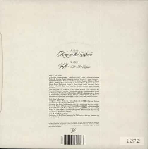 Kings Of Leon King Of The Rodeo 7" vinyl single (7 inch record / 45) UK KOL07KI321031