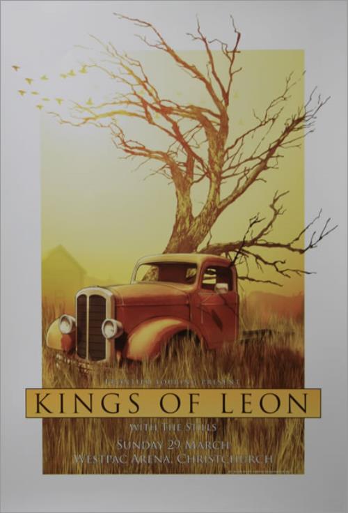 Kings Of Leon New Zealand Tour Poster [Christchurch] poster Australian KOLPONE471416