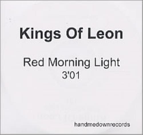Kings Of Leon Red Morning Light CD-R acetate UK KOLCRRE247119